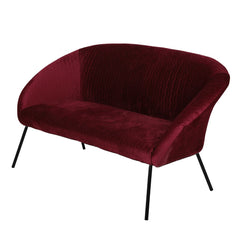 ZAGO Sofa 2-seater Marco metal legs velvet