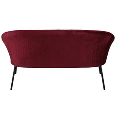 ZAGO Sofa 2-seater Marco metal legs velvet