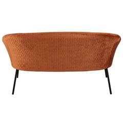 ZAGO Sofa 2-Seater Marco Metal Legs Velvet