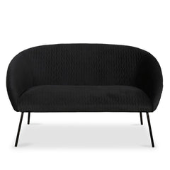 ZAGO Sofa 2-seater Marco metal legs velvet