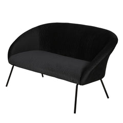 ZAGO Sofa 2-seater Marco metal legs velvet