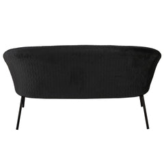 ZAGO Sofa 2-seater Marco metal legs velvet