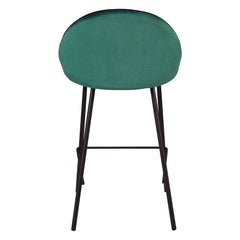 ZAGO Bar Stool Maya metal legs velvet 75cm