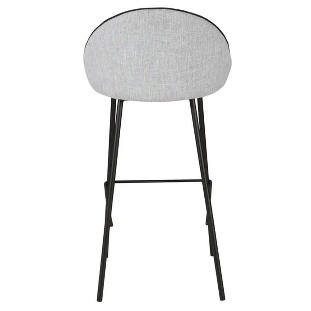 ZAGO Bar Stool Maya metal legs velvet 75cm laboutiquedesign.is