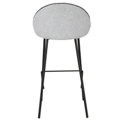 ZAGO Bar Stool Maya metal legs velvet 75cm