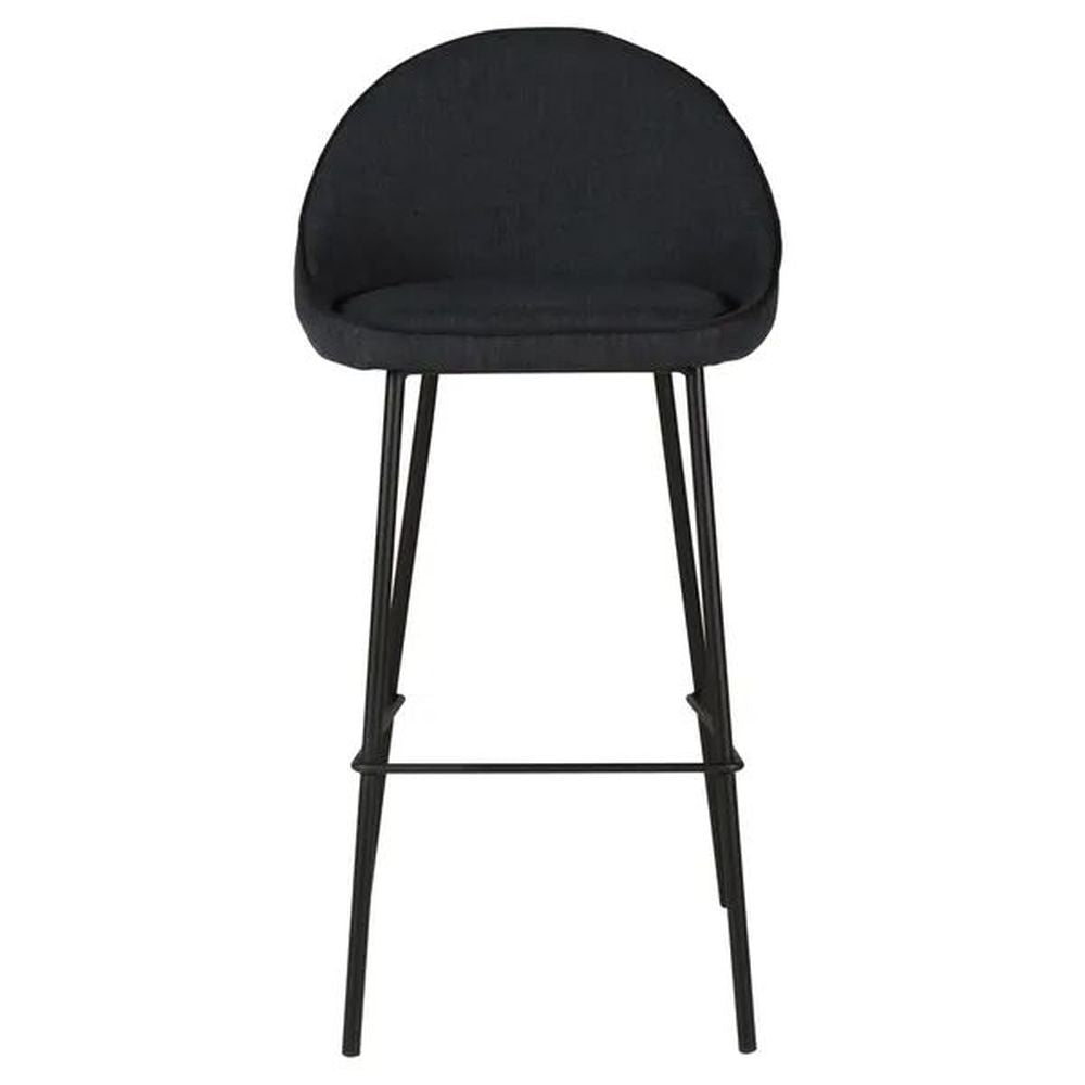 ZAGO Bar Stool Maya metal legs velvet 75cm laboutiquedesign.is