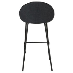 ZAGO Bar Stool Maya metal legs velvet 75cm