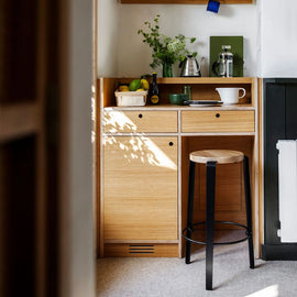 TIPTOE Stool Mi Lou Oak Steel Legs 66cm