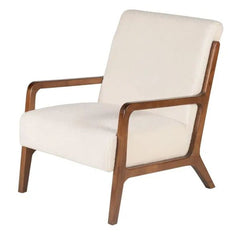 ZAGO Armchair Naia wood legs fabric
