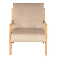 ZAGO Armchair Naia wood legs velvet