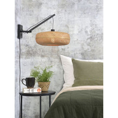 GOOD&MOJO Wall Light Palawan Black Swing Arm 40cm