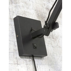 GOOD&MOJO Wall Light Palawan Black Swing Arm 40cm