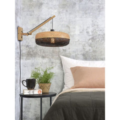 GOOD&MOJO Wall Light Palawan Natural Swing Arm 40cm