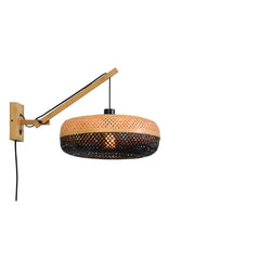 GOOD&MOJO Wall Light Palawan Natural Swing Arm 40cm