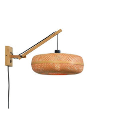 GOOD&MOJO Wall Light Palawan Natural Swing Arm 40cm