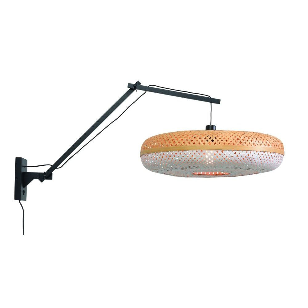 GOOD&MOJO Wall Light Palawan Black Swing Arm 60cm