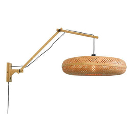 GOOD&MOJO Wall Light Palawan Natural Swing Arm 60cm