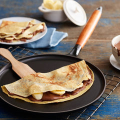 STAUB Pancake Pan Round Wood Handle 28 cm