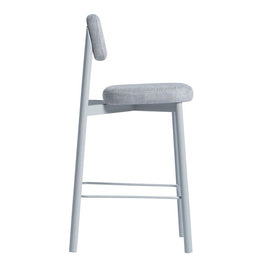 KANN DESIGN Bar Stool Residence Heather Fabric Grey 65cm