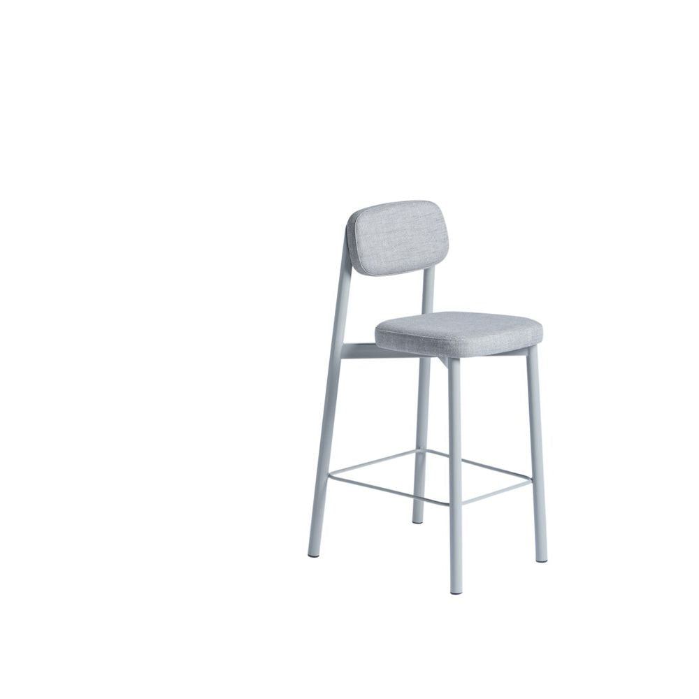 KANN DESIGN Bar Stool Residence Heather Fabric Grey 65cm