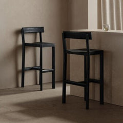 KANN DESIGN Bar Stool Galta 75 Black Oak