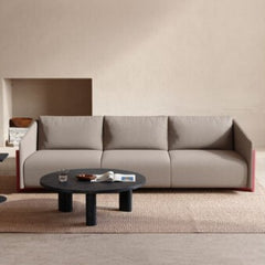 KANN DESIGN Sofa Timber 4 Seater Taupe Grey