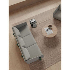 KANN DESIGN Sofa Timber 4 Seater Grey