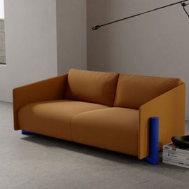 KANN DESIGN Sofa Timber 3 Seater Mustard