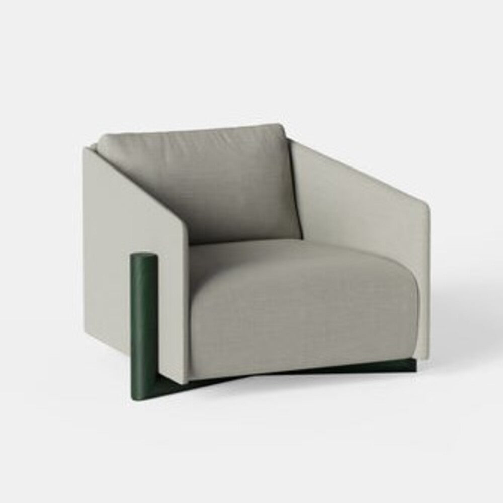 KANN DESIGN Sofa Armchair Timber 1 Seater Grey