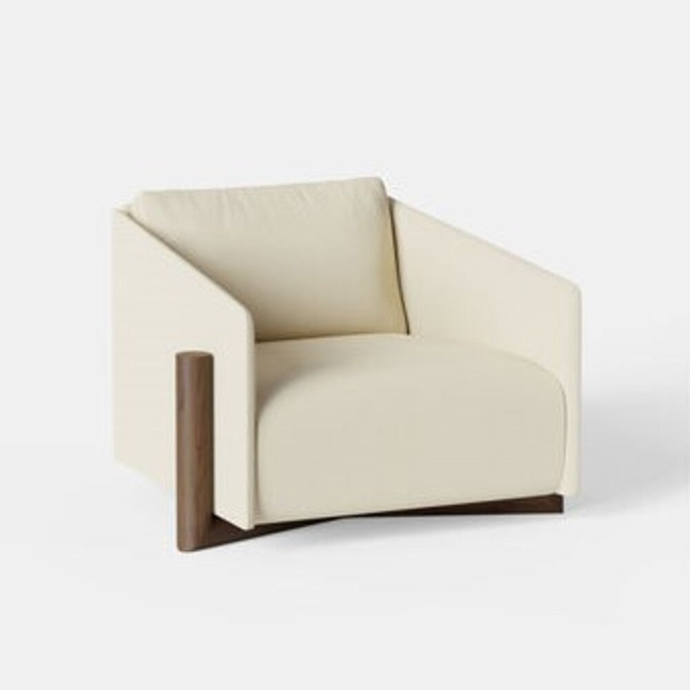 KANN DESIGN Sofa Armchair Timber 1 Seater Cream