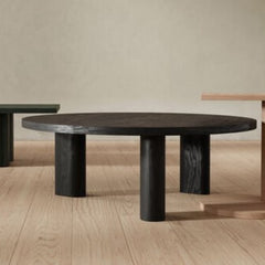 KANN DESIGN Coffee Table Forte Round Black Oak 100cm