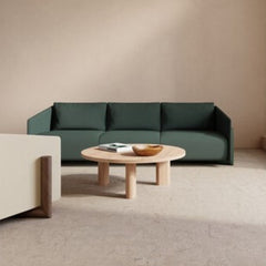 KANN DESIGN Coffee Table Forte Round Green Oak 100cm