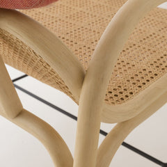 ORCHID EDITION Armchair Plus Rattan Migliore Fabric Ivory