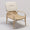 ORCHID EDITION Armchair Plus Rattan Migliore Fabric Ivory