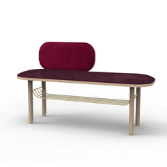 HARTO Bench Eustache Burgundy