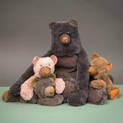 MOULIN ROTY Bear doll pink bear Aubépine “Rendez-vous chemin du loup“