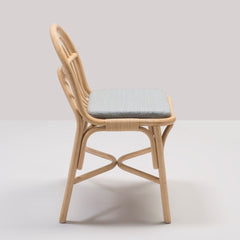 ORCHID EDITION Dining Chair Sillon Rattan Mood Fabric Cushion