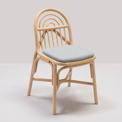 ORCHID EDITION Dining Chair Sillon Rattan Mood Fabric Cushion