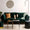 ZAGO Sofa 3-seater Brooks metal legs velvet dark green