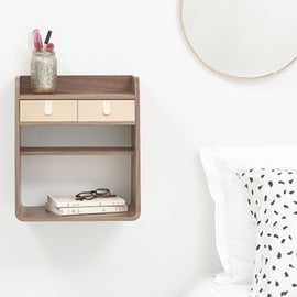 HARTO Wall-Mounted Storage Suzon Oak