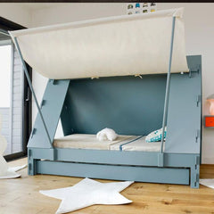 MATHY BY BOLS Kids Bed Tent with drawer wood