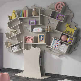 MATHY BY BOLS Kids Bookcase Tess wood 239x231cm