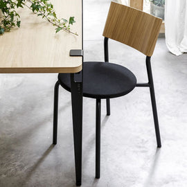 TIPTOE Chair SSD Soft Cushion Oak Steel Legs 82cm