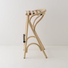 ORCHID EDITION Bar Stool Virage Rattan 83cm Red & Blue