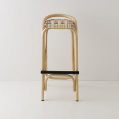 ORCHID EDITION Bar Stool Virage Rattan 83cm Red & Blue