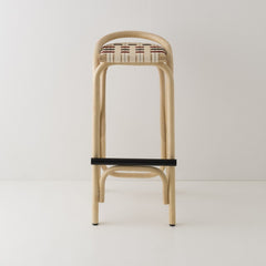 ORCHID EDITION Bar Stool Virage Rattan 83cm Red & Green